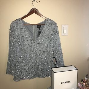 Adrianna Papell Beautiful sparkling shirt
